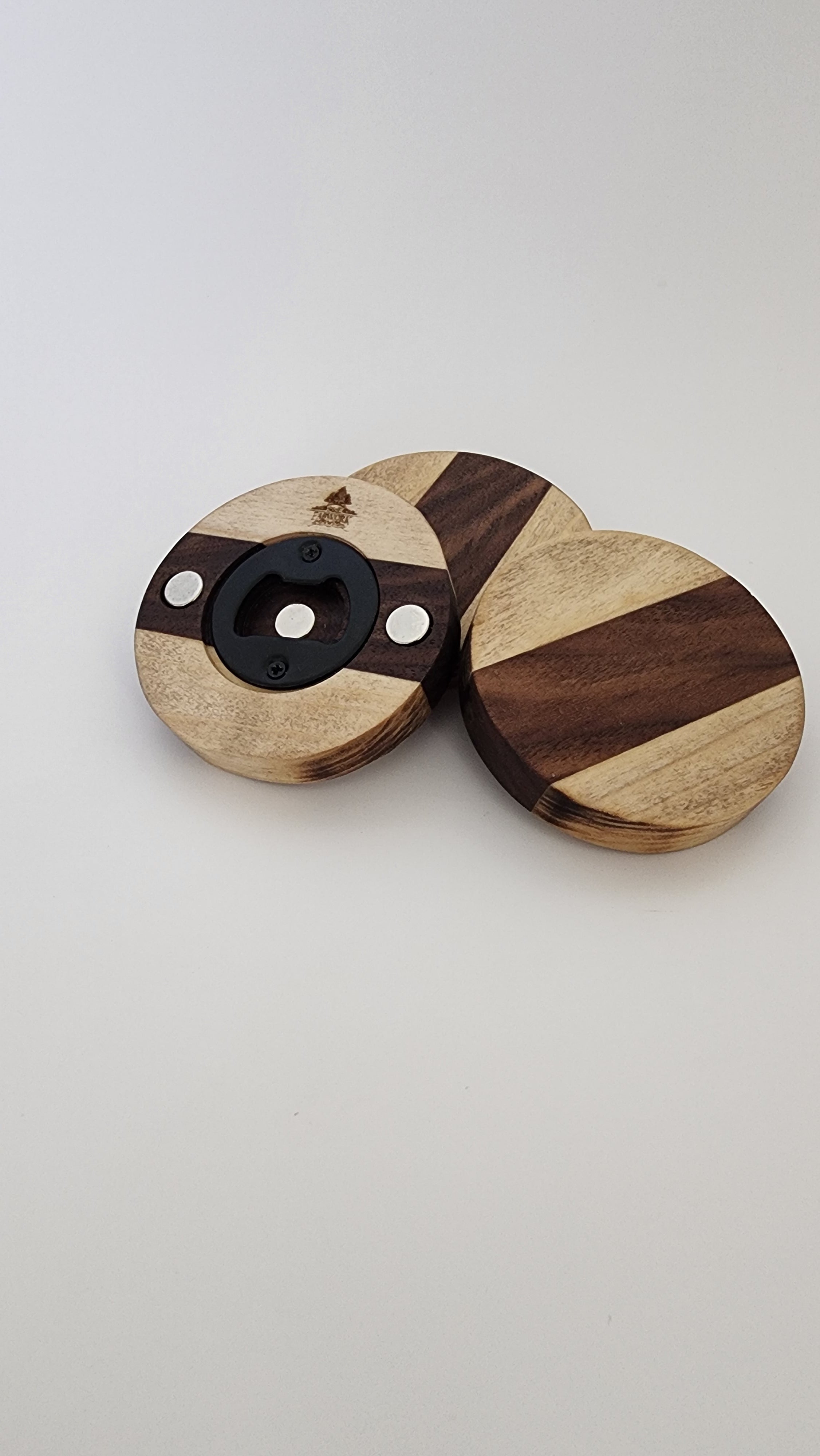 Hardwood Magnetic Bottle Openers